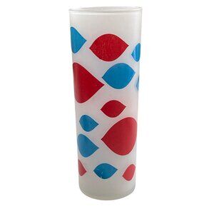 Vintage Original 1960s Dairy Queen Glass Tom Collins Frosted Tumbler Glass 6.75"